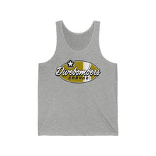 Load image into Gallery viewer, Gold garage surf logo Jersey Tank