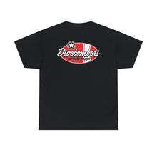 Load image into Gallery viewer, Red speed shop surf large logo on back Heavy Cotton Tee