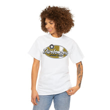 Load image into Gallery viewer, Gold speed shop surf logo on front Heavy Cotton Tee