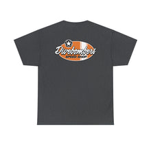 Load image into Gallery viewer, Orange speed shop surf large logo on back Heavy Cotton Tee