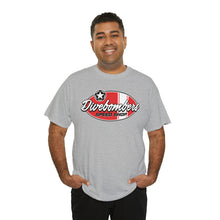 Load image into Gallery viewer, Red speed shop surf logo on front Heavy Cotton Tee