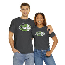 Load image into Gallery viewer, Green speed shop surf logo on front Heavy Cotton Tee
