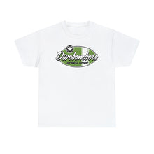 Load image into Gallery viewer, Green speed shop surf logo on front Heavy Cotton Tee