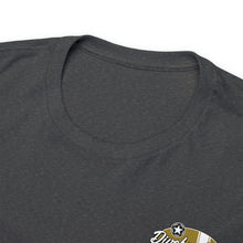 Load image into Gallery viewer, Gold speed shop surf large logo on back Heavy Cotton Tee