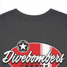 Load image into Gallery viewer, Red garage surf large logo on back Heavy Cotton Tee