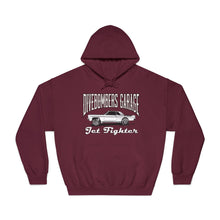 Load image into Gallery viewer, Jet Fighter hoodie large logo on front