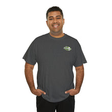 Load image into Gallery viewer, Green garage surf large logo on back Heavy Cotton Tee