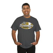 Load image into Gallery viewer, Gold speed shop surf logo on front Heavy Cotton Tee