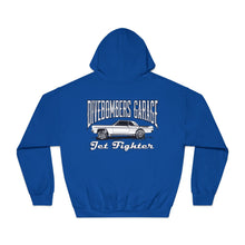 Load image into Gallery viewer, Jet Fighter hoodie large logo on back