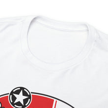 Load image into Gallery viewer, Red speed shop surf logo on front Heavy Cotton Tee