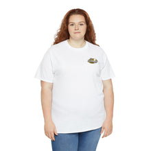 Load image into Gallery viewer, Gold speed shop surf large logo on back Heavy Cotton Tee