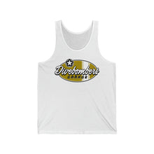 Load image into Gallery viewer, Gold garage surf logo Jersey Tank