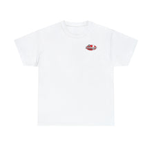 Load image into Gallery viewer, Red speed shop surf large logo on back Heavy Cotton Tee