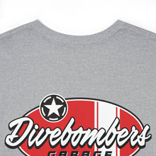 Load image into Gallery viewer, Red garage surf large logo on back Heavy Cotton Tee