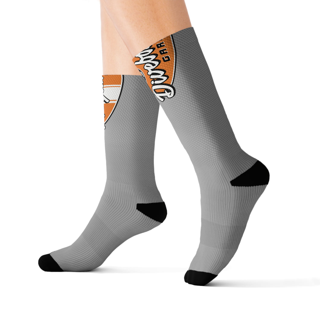 orange Divebomber garage Socks