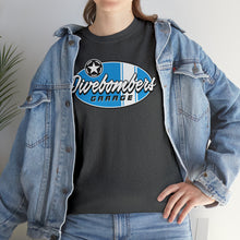 Load image into Gallery viewer, Blue Garage shop surf logo on front Heavy Cotton Tee