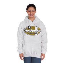 Load image into Gallery viewer, Gold Divebombers speed shop surf logo hoodie