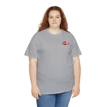 Load image into Gallery viewer, Red speed shop surf large logo on back  Heavy Cotton Tee
