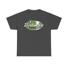 Load image into Gallery viewer, Green speed shop surf logo on front Heavy Cotton Tee
