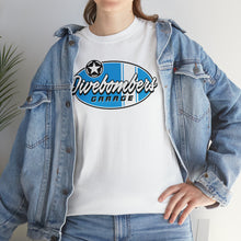 Load image into Gallery viewer, Blue Garage shop surf logo on front  Heavy Cotton Tee
