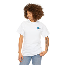 Load image into Gallery viewer, Blue garage surf large logo on back  Heavy Cotton Tee
