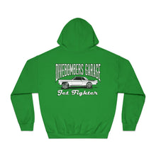 Load image into Gallery viewer, Jet Fighter hoodie large logo on back
