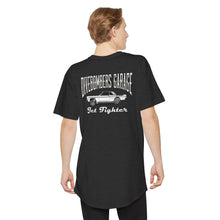 Load image into Gallery viewer, jet fighter large logo on back tall shirt
