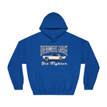 Load image into Gallery viewer, Jet Fighter hoodie large logo on front
