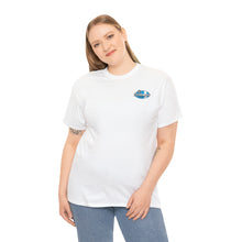 Load image into Gallery viewer, Blue garage surf large logo on back  Heavy Cotton Tee
