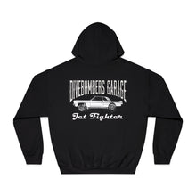Load image into Gallery viewer, Jet Fighter hoodie large logo on back
