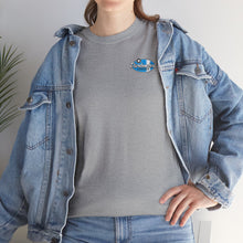 Load image into Gallery viewer, blue garage surf large logo on back  Heavy Cotton Tee
