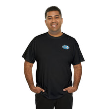 Load image into Gallery viewer, Blue garage surf large logo on back  Heavy Cotton Tee
