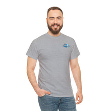 Load image into Gallery viewer, Blue garage surf large logo on back  Heavy Cotton Tee
