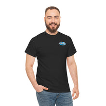Load image into Gallery viewer, blue garage surf large logo on back  Heavy Cotton Tee
