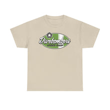 Load image into Gallery viewer, Green speed shop surf logo on front Heavy Cotton Tee
