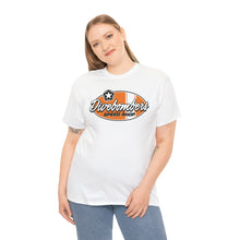 Load image into Gallery viewer, Orange Speed Shop surf logo on front  Heavy Cotton Tee
