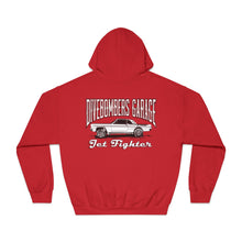 Load image into Gallery viewer, Jet Fighter hoodie large logo on back
