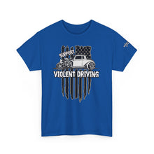 Load image into Gallery viewer, Support Violet Driving, Flag and qjet assassin design on front
