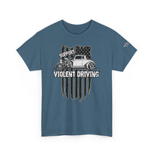 Load image into Gallery viewer, Support Violet Driving, Flag and qjet assassin design on front
