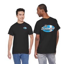 Load image into Gallery viewer, blue garage surf large logo on back  Heavy Cotton Tee
