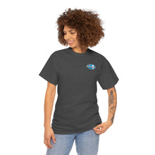 Load image into Gallery viewer, blue garage surf large logo on back  Heavy Cotton Tee
