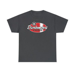 Red Garage surf logo on front  Heavy Cotton Tee