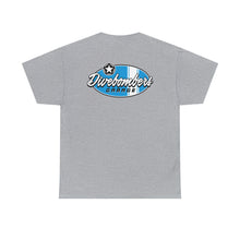 Load image into Gallery viewer, Blue garage surf large logo on back  Heavy Cotton Tee
