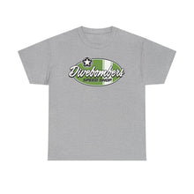 Load image into Gallery viewer, Green speed shop surf logo on front Heavy Cotton Tee
