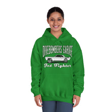 Load image into Gallery viewer, Jet Fighter hoodie large logo on front
