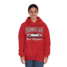 Load image into Gallery viewer, Jet Fighter hoodie large logo on front
