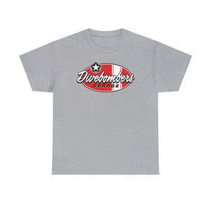 Red Garage surf logo on front  Heavy Cotton Tee