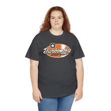 Load image into Gallery viewer, Orange Speed Shop surf logo on front  Heavy Cotton Tee
