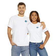 Load image into Gallery viewer, Blue garage surf large logo on back  Heavy Cotton Tee
