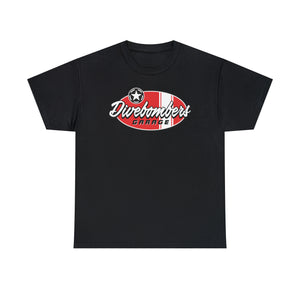 Red Garage surf logo on front  Heavy Cotton Tee